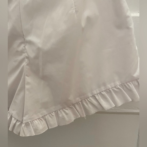 For Love and Lemons white cutout romper with puff sleeves. Size small. - Picture 3 of 5